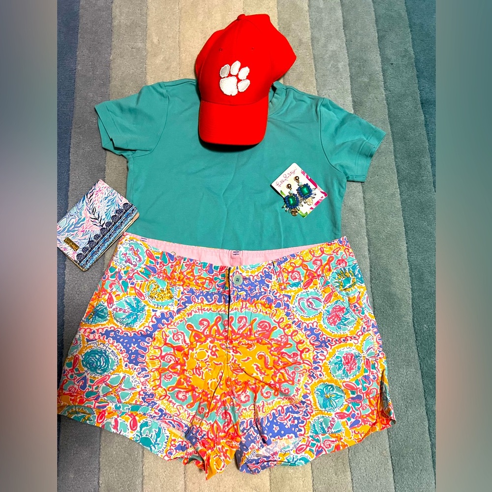 Lilly Pulitzer Written in the Sun Callahan Shorts Holy Grail HTF Size 10